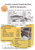 TARIF LOCATION MATERIEL CDF