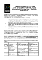 AVIS ENQUETE PUBLIQUE PLUi M4